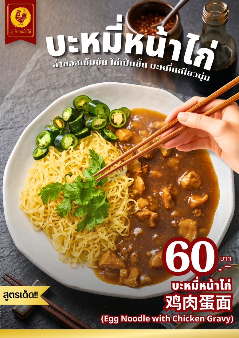 ผลงานออกแบบให้ ฟู่ข้าวหน้าไก่