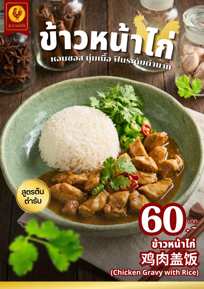 ผลงานออกแบบให้ ฟู่ข้าวหน้าไก่