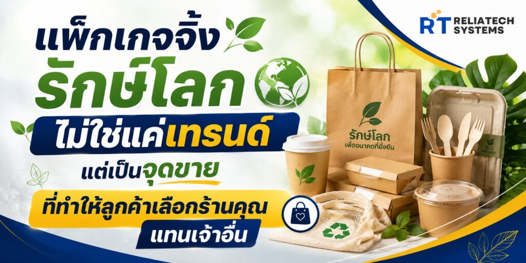 แพ็กเกจจิ้งรักษ์โลกไม่ใช่แค่เทรนด์ แต่เป็นจุดขายที่ทำให้ลูกค้าเลือกร้านคุณแทนเจ้าอื่น